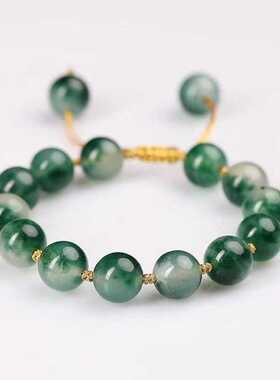 夏季齐司礼同款水草玛瑙编绳手链