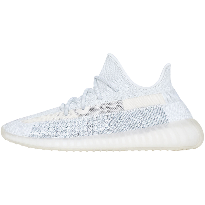 小鸿体育Adidas Yeezy 350 V2侧透冰蓝拼接椰子跑步鞋 FW3043-图3