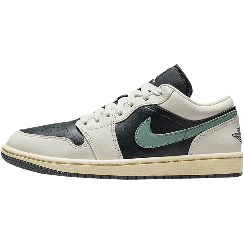 小鸿体育Air Jordan 1 Low AJ1 黑绿 低帮 复古篮球鞋 DC0774-001 - 图3