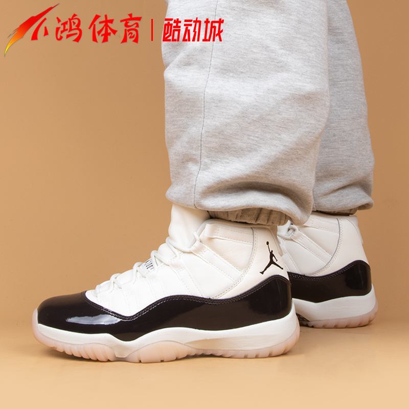 小鸿体育Air Jordan 11 AJ11 樱花康扣 高帮复古篮球鞋AR0715-101 - 图2