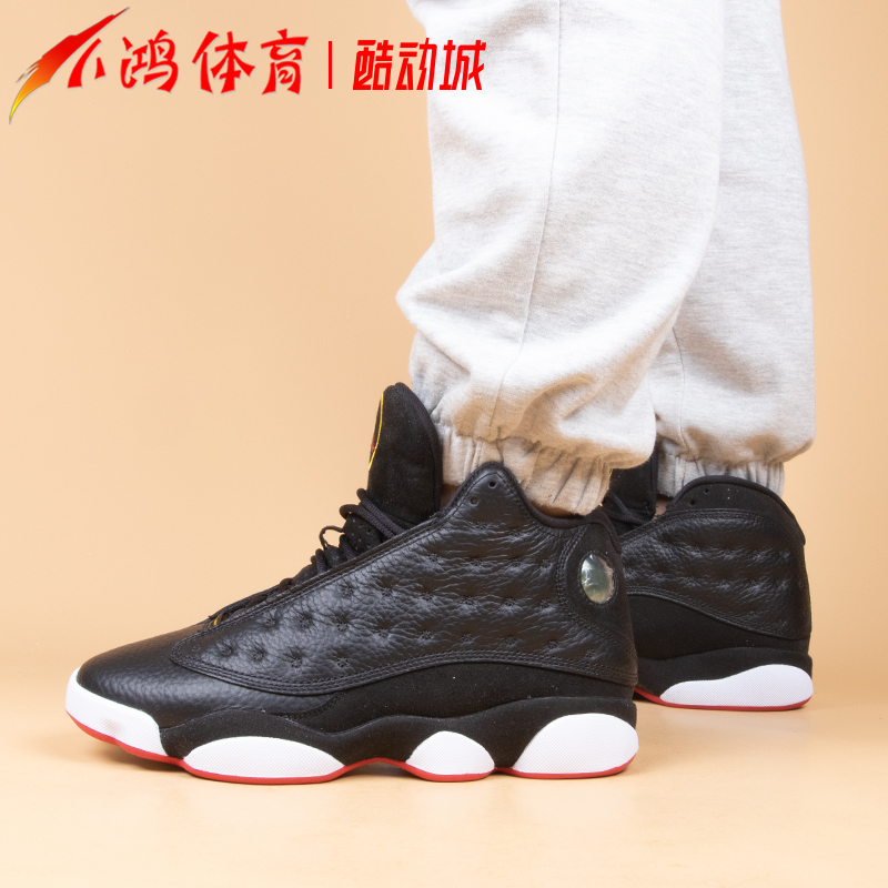 小鸿体育Air Jordan 13 AJ13季后赛黑红高帮篮球鞋 414571-062-图2