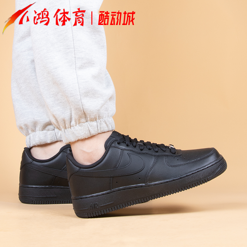 小鸿体育Nike Air Force 1 Low AF1纯黑武士空军一号 CW2288-001-图0