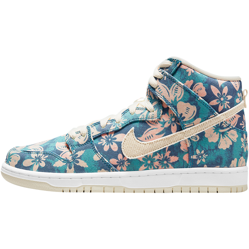 小鸿体育 Nike SB Dunk High 夏威夷 米黄 花卉 撕撕乐CZ2232-300 - 图3