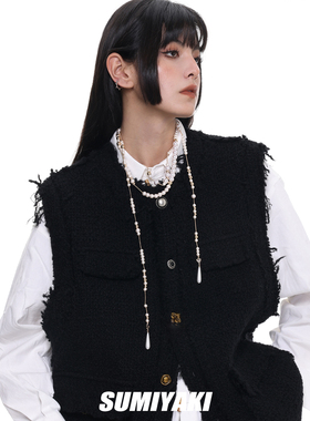 SUMIYAKI美式破碎感珍珠项链