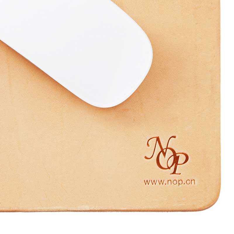 NOP原创植鞣手工皮具头层牛皮鼠标垫匠心出品-大众款预售-5.8号-图1