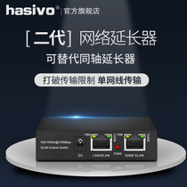 hasivo second-generation internet extender replacement IP coaxial network extender B-too-network extension for 1500 meters