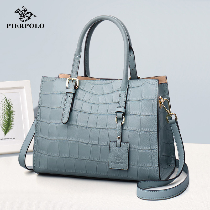 保罗品牌2021新款大容量真皮包包 pierpolo女士包袋