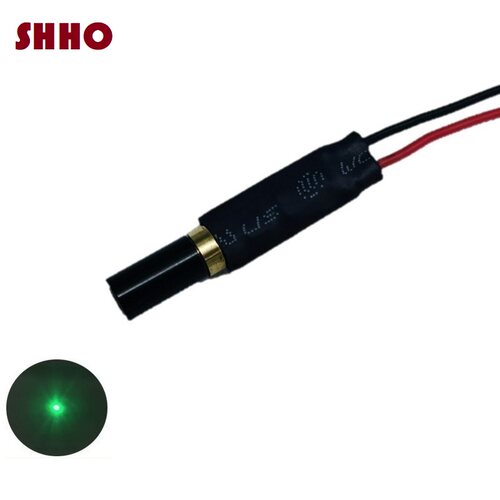 满包邮520nm1-10mw绿光点状镭射激光模组宽电压可调焦定位发射管 - 图0