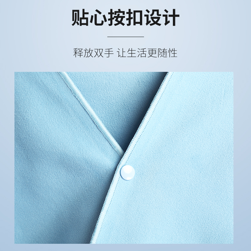 韩启运动户外专营店速干吸水浴袍男快干便携运动毛巾海边必备用品游泳浴巾带扣沙滩巾1