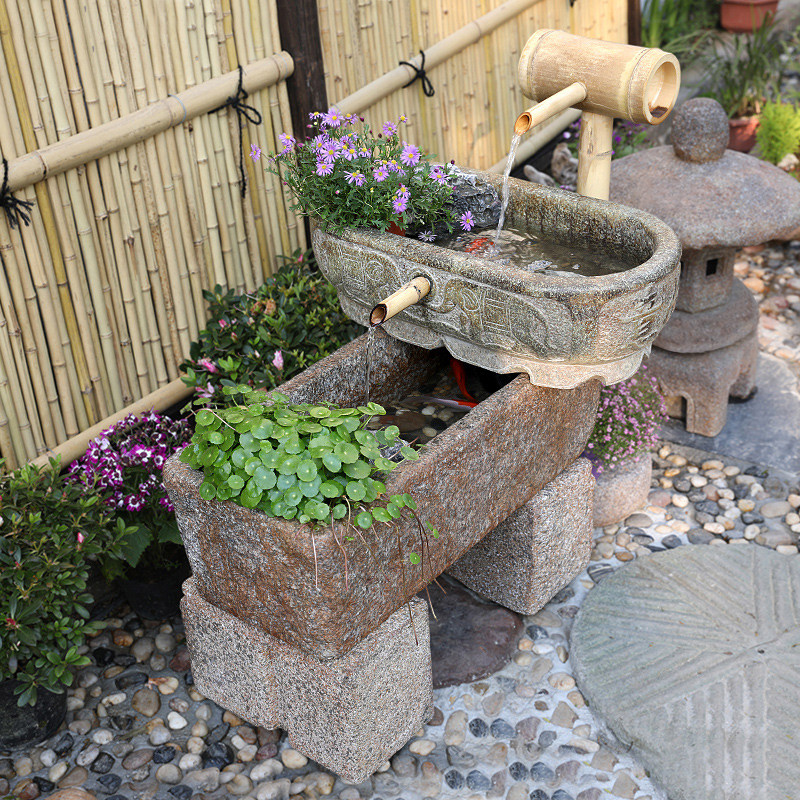 中式庭院假山流水摆件循环水景观花D园阳台小鱼池装饰造景喷泉水,淘宝优惠券,粉丝福利购,淘宝优惠卷