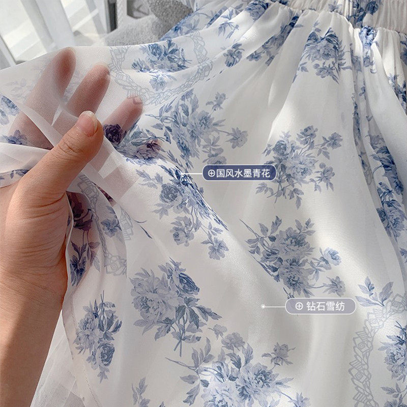 女童旗袍青花瓷汉服夏季中国风儿童女孩唐装连衣裙新款公主裙演出,淘宝优惠券,粉丝福利购,淘宝优惠卷