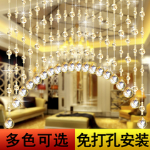 Crystal Pearl curtain Curtain Toilet Net Red Door Curtain Hung Curtain Partition Xuan Guan Restaurant Living-room Bedroom Balcony free of punch