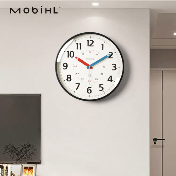 Pencil-free punch-free silent living room and children's room wall clock