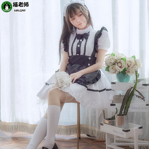 猫老师调教咖啡厅女仆装二次元cosplay女佣服动漫女装全套萌妹子 - 图3