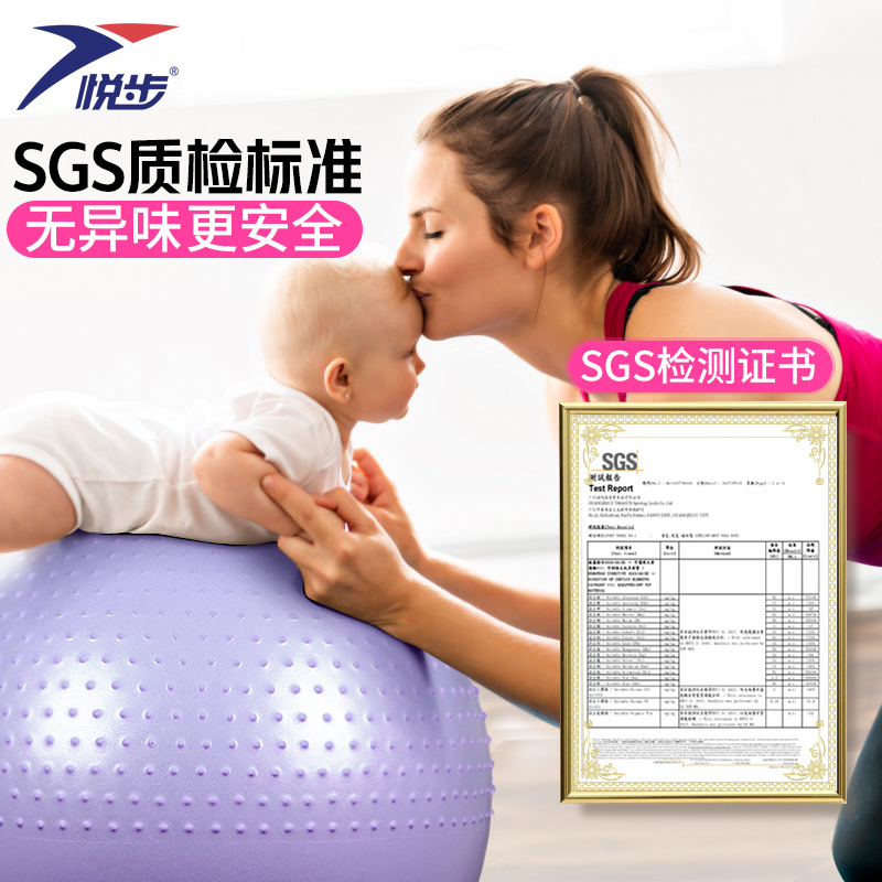 瑜伽球儿童感统训练婴儿宝宝早教球触觉按摩平衡球加厚防爆大龙球 - 图0