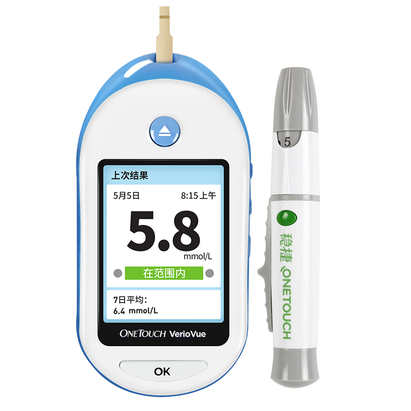 稳悦智佳血糖测试仪原强生稳豪稳捷升级家用血糖试纸进口onetouch - 图0