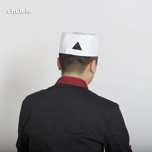 Catering Hotel Hotel Kitchen Chef Chef Master Ping Ding Hat с сетевой шляпой шеф -повара.