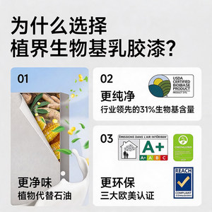 嘉宝莉乳胶漆室内家用净味防霉内墙面翻新油漆自刷涂料艺术漆