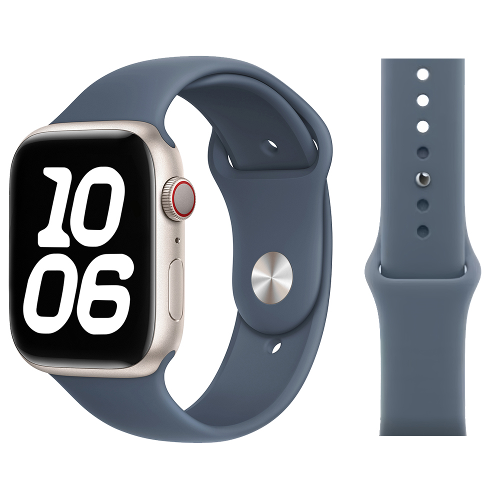 适用applewatch10手表带苹果S9手表iwatch11硅胶S10女S8/S7腕带s8/SE高级感7小众S6夏季ultra智能运动配件潮 - 图2