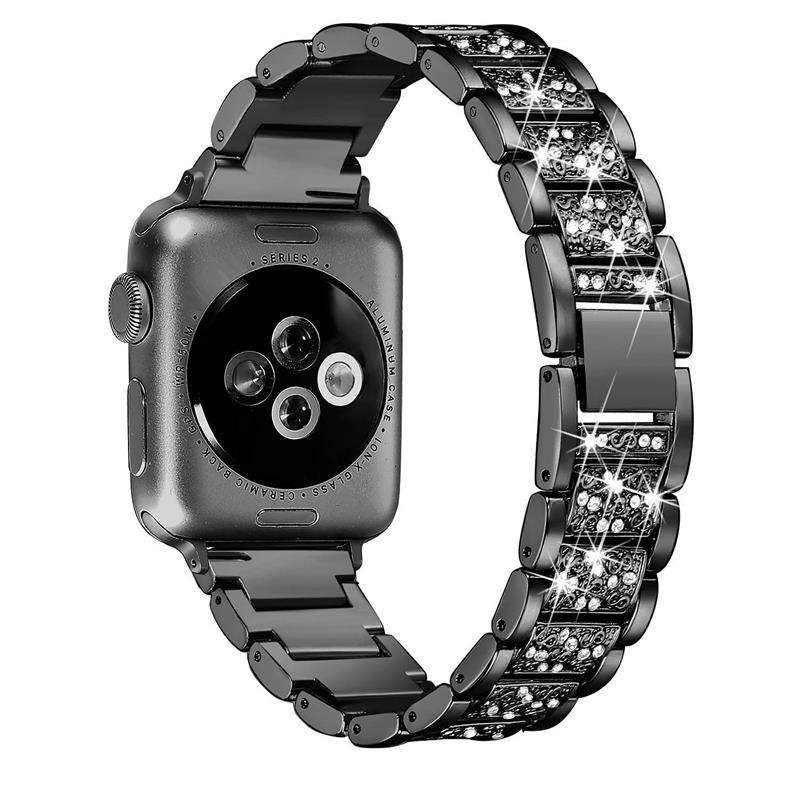 适用iwatch10/8/7手表带金属腕带苹果手表s9表带apple watch6/5/SE/4/3/2代新款s10替换带S11代41/45男女潮