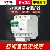 Bull 2p Earth Leakage Protector Official Electric Gate 16A Breaker Switch Home 220V Empty Open Strap Leakage