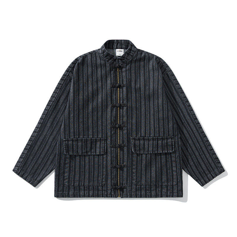 BSAPA 2026新品春装盘扣新中式牛仔夹克外套潮流男女款外套JK3160,淘宝优惠券,粉丝福利购,淘宝优惠卷