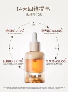 怡兰葆白茶赤芝奶盖精华油提亮糖氧双抗30ml正品