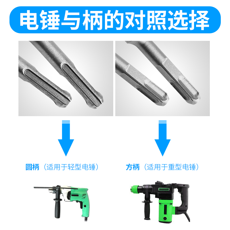 墙壁开孔器电锤冲击钻空心干钻混凝土冲击钻头装空调打孔打洞扩孔