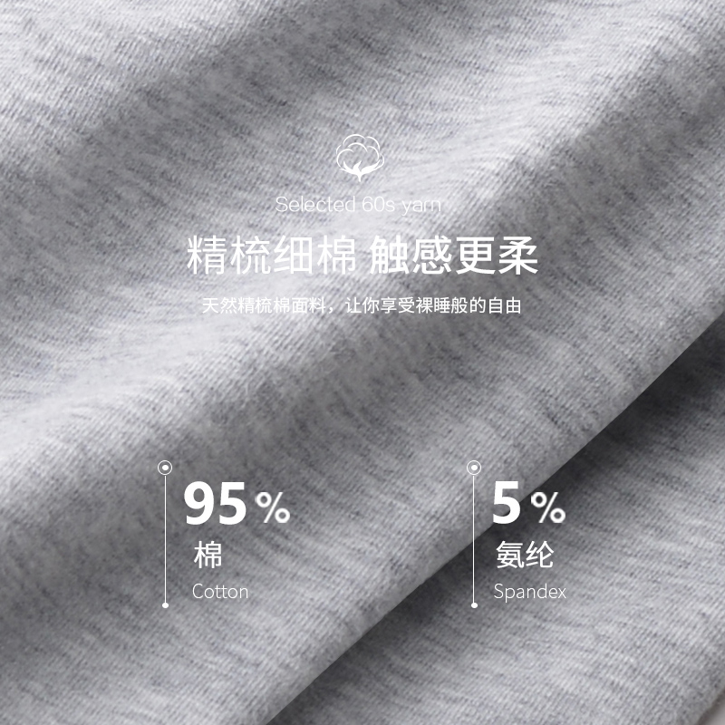 皮尔卡丹棉质男士内裤 平角裤薄底裤透气中腰四角裤头 内裤男 - 图1