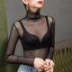 Turtle collar fairy net bottoming ເສື້ອທີ່ມີ lace