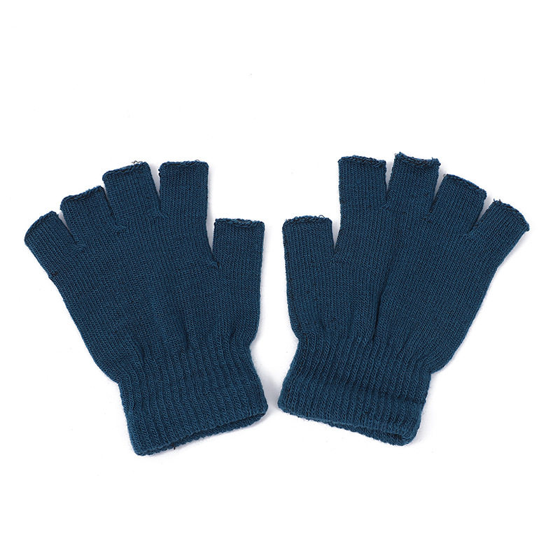 秋冬半指手套男女冬季保暖防寒针织露指骑行手套学生手套写字办公,淘宝优惠券,粉丝福利购,淘宝优惠卷