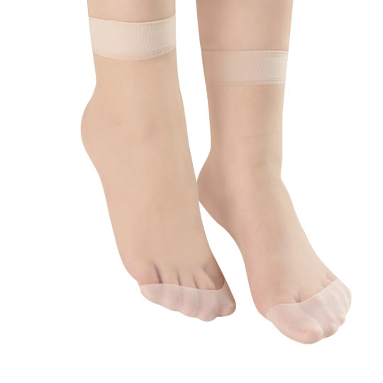 Breathable black anti-odor nylon low-top stockings in summer