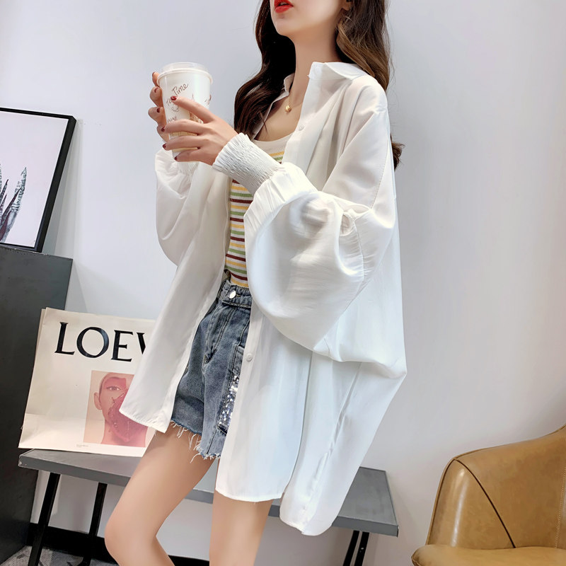夏季很仙的防晒2020新款宽松衬衫 卡卡小镇衬衫