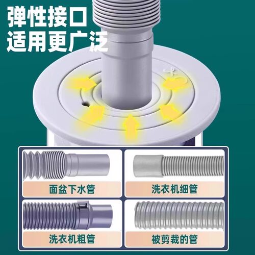 pvc管道防返密封塞净水器扫地机50管接头防臭塞排水管地漏塞神器 - 图1