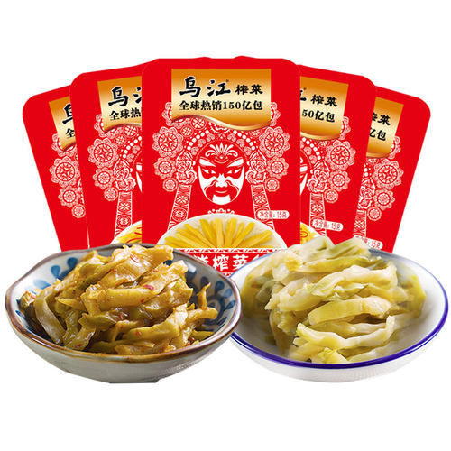 乌江榨菜丝装微辣清淡榨菜丝腌菜咸菜清爽下饭菜小包装礼包涪陵 - 图0