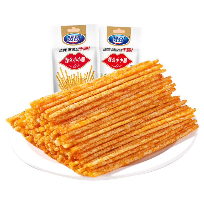 贤哥小小脆辣棒辣条8090后怀旧面筋制品香辣休闲零食小吃经典辣丝,淘宝优惠券,粉丝福利购,淘宝优惠卷