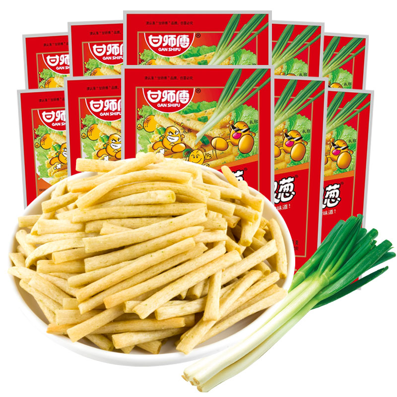 甘师傅一根葱薯条40袋薯片8090后儿时怀旧办公解馋休闲零食品小吃