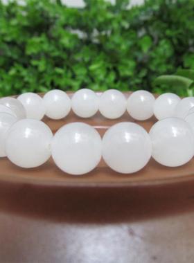 新疆女款手串白玉圆珠福利价