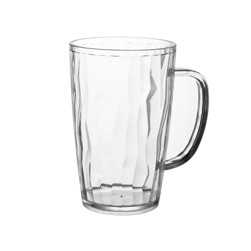 PC亚克力扎啤杯塑料啤酒扎杯摔不破带手把菠萝杯餐饮啤酒杯子茶杯 - 图3