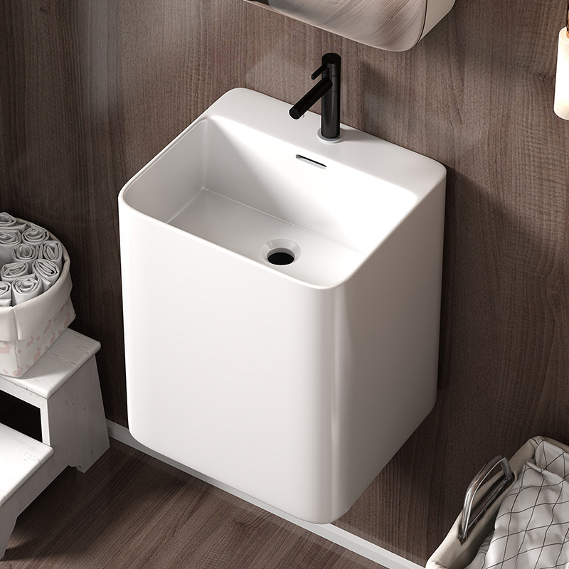 小户型加深陶瓷挂盆壁挂式洗手盆阳台卫生间挂墙式洗脸盆悬空面盆,淘宝优惠券,粉丝福利购,淘宝优惠卷