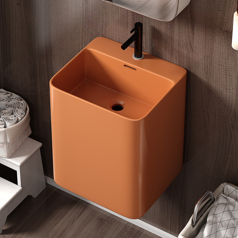 小户型加深陶瓷挂盆壁挂式洗手盆阳台卫生间挂墙式洗脸盆悬空面盆,淘宝优惠券,粉丝福利购,淘宝优惠卷