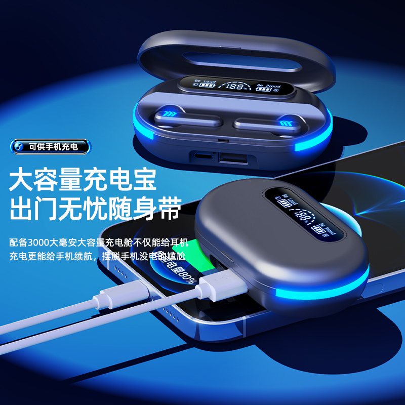 降噪蓝牙耳机入耳式挂耳新款2025真无线高端超长续航运动久戴不痛