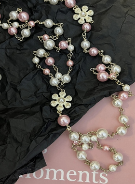 高级感珍珠项链女轻奢多层毛衣链