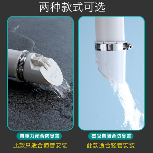 110pvc 排水管防臭下水管横管外套160排污化粪池防臭防返水地漏芯 - 图0