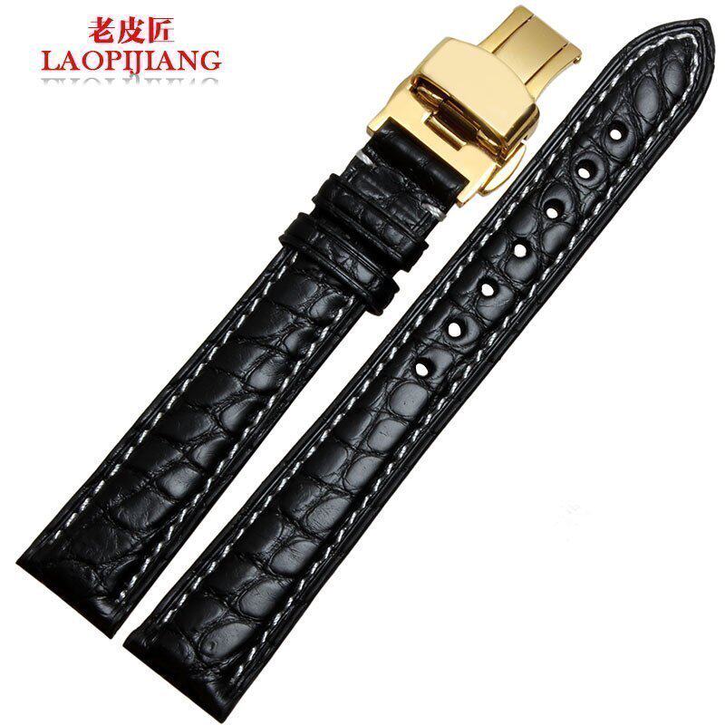 鳄鱼皮手表带l5 . 255 / 155女表带 老皮匠手表配件