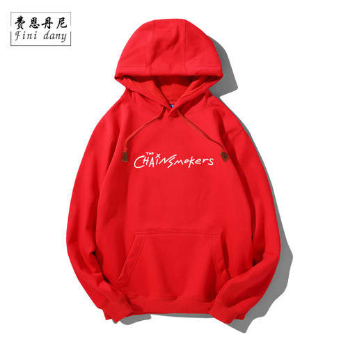 欧美摇滚The Chainsmokers烟鬼乐队周边潮牌长袖连帽卫衣男女情侣 - 图3