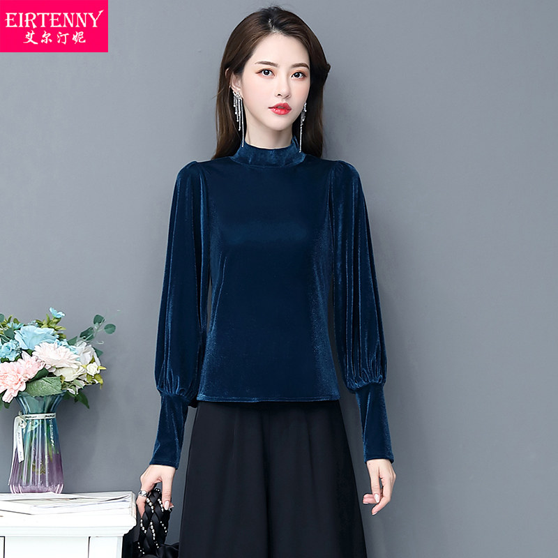 金丝绒时尚气质宽松2020新款t恤 eirtennyT恤