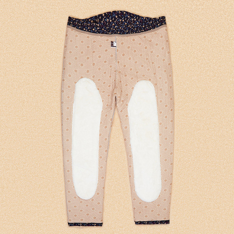 冬季老年女驼绒棉裤加厚保暖奶奶保暖裤印花宽松大码居家松紧高腰