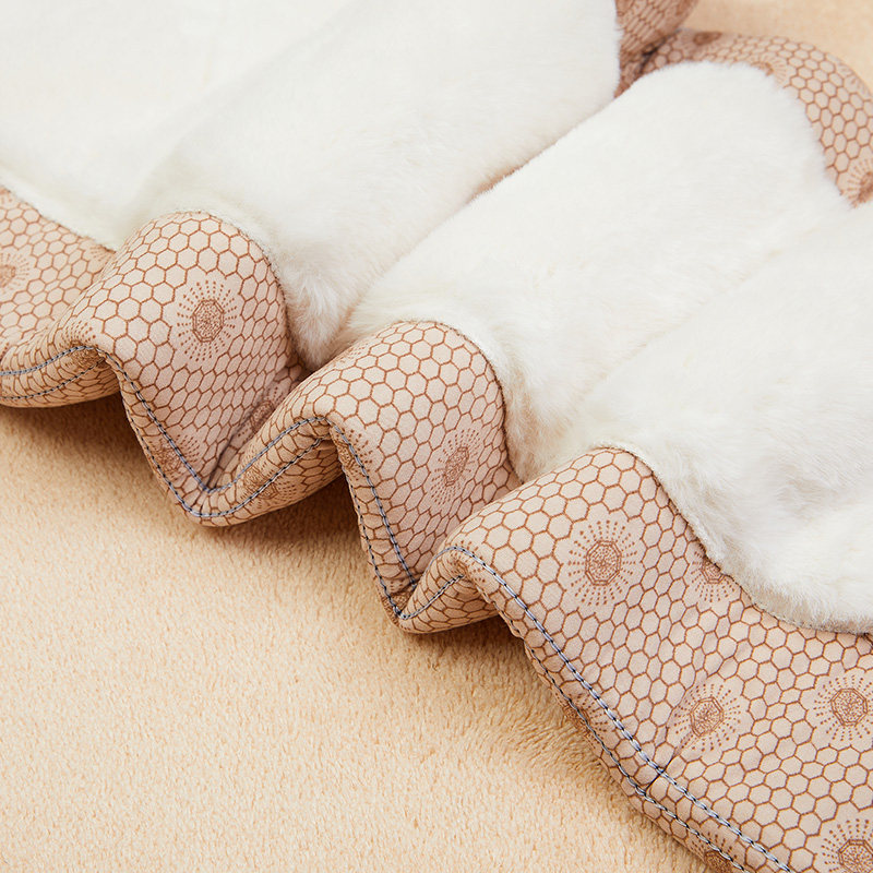 冬季老年女驼绒棉裤加厚保暖奶奶保暖裤印花宽松大码居家松紧高腰