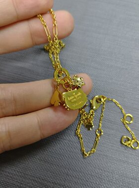 高品质 出口欧美轻奢首饰卡通猫咪吊坠项链女百搭